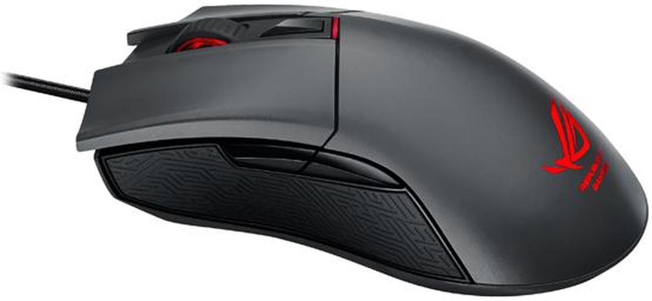 Alt view image 3 of 7 - ASUS ROG Gladius Wired Optical Gaming Mouse, 6400 DPI, Steel Grey