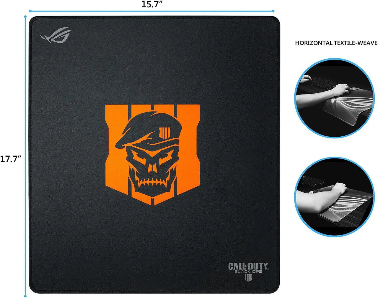 Alt view image 2 of 6 - ASUS ROG Strix Edge Call of Duty®: Black Ops 4 Edition Vertical Gaming Mousepad