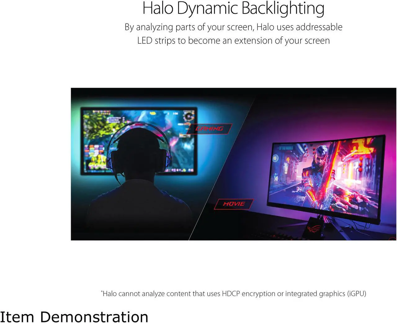 Alt view image 3 of 7 - ASUS ROG Aura Terminal Addressable RGB Controller with Four-ports, Three Magnetic LED Strips, Halo and AURA Sync RGB Software