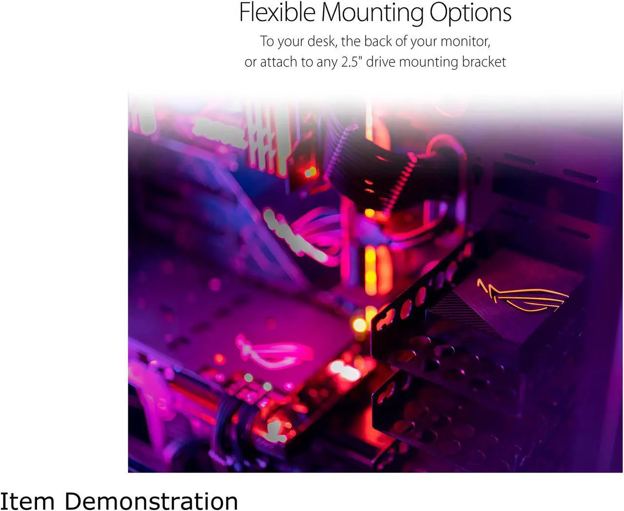 Alt view image 5 of 7 - ASUS ROG Aura Terminal Addressable RGB Controller with Four-ports, Three Magnetic LED Strips, Halo and AURA Sync RGB Software