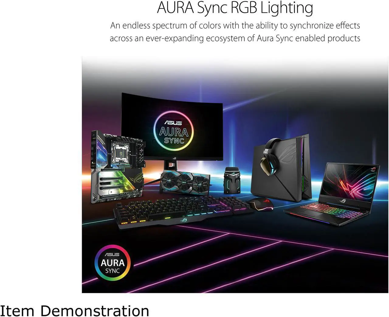 Alt view image 6 of 7 - ASUS ROG Aura Terminal Addressable RGB Controller with Four-ports, Three Magnetic LED Strips, Halo and AURA Sync RGB Software