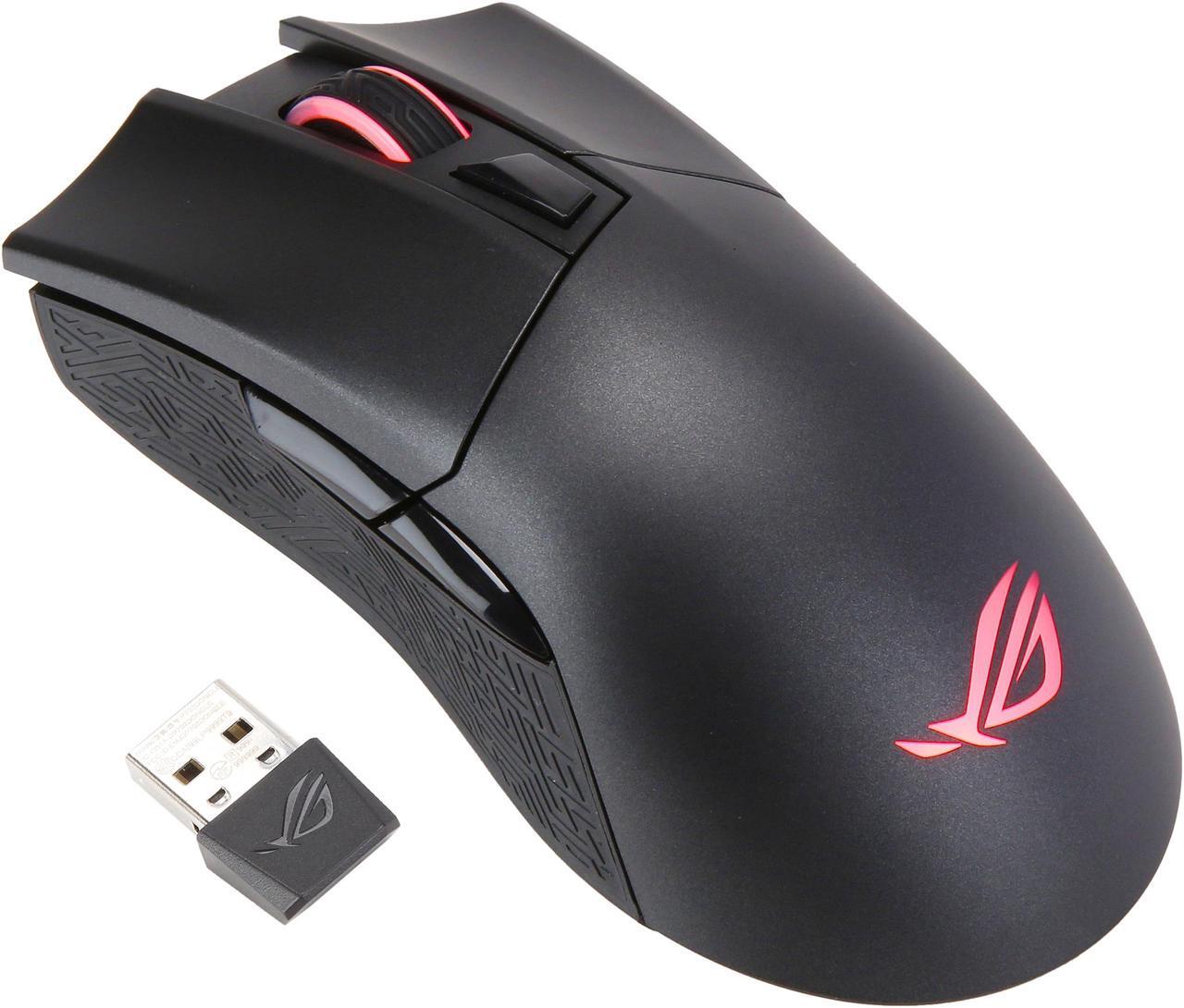 Main image of ASUS Wireless Optical Gaming Mouse for PC - ROG Gladius II | Right-hand Grip | 12000 DPI Optical Sensor, 400 IPS, Omron Switches | 6 Programmable Buttons | Aura Sync RGB Lighting, ROG Armoury II