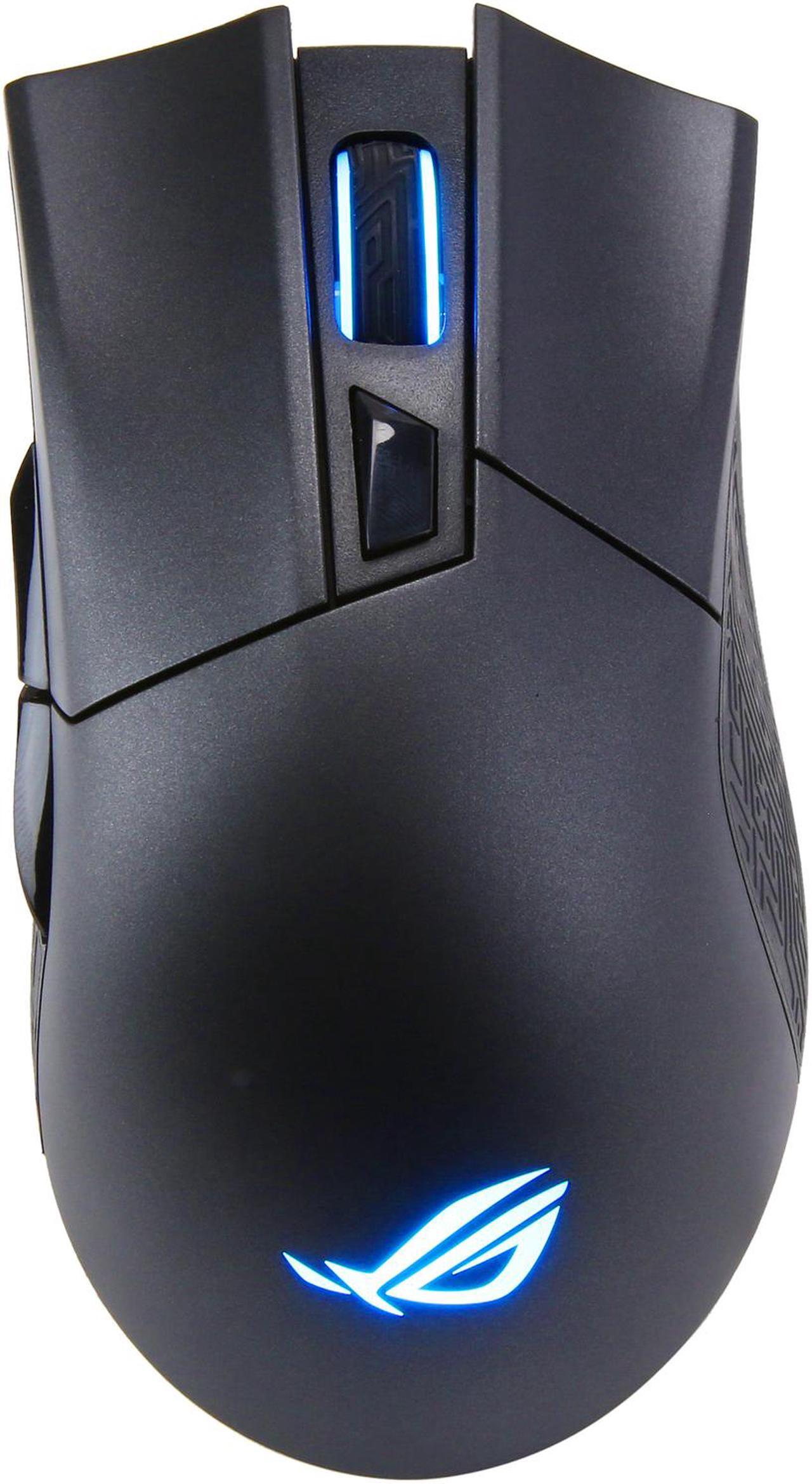 Alt view image 3 of 7 - ASUS Wireless Optical Gaming Mouse for PC - ROG Gladius II | Right-hand Grip | 12000 DPI Optical Sensor, 400 IPS, Omron Switches | 6 Programmable Buttons | Aura Sync RGB Lighting, ROG Armoury II
