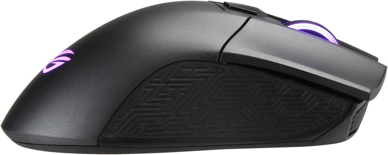 Alt view image 6 of 7 - ASUS Wireless Optical Gaming Mouse for PC - ROG Gladius II | Right-hand Grip | 12000 DPI Optical Sensor, 400 IPS, Omron Switches | 6 Programmable Buttons | Aura Sync RGB Lighting, ROG Armoury II