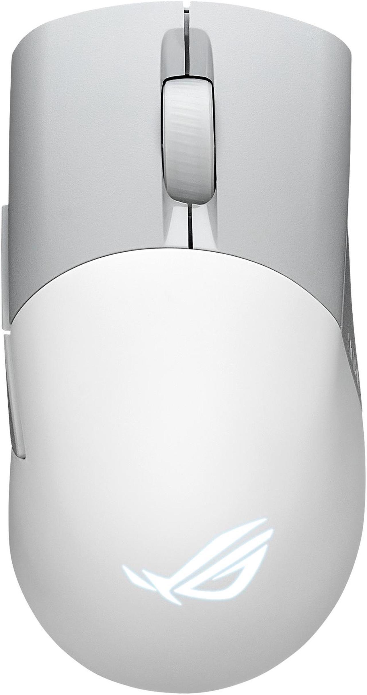 Main image of Asus ROG Keris Wireless AimPoint Gaming Mouse, Tri-mode connectivity (2.4GHz RF, Bluetooth, Wired), 36000 DPI sensor, 5 programmable buttons, ROG SpeedNova, Replaceable switches, Paracord cable, White