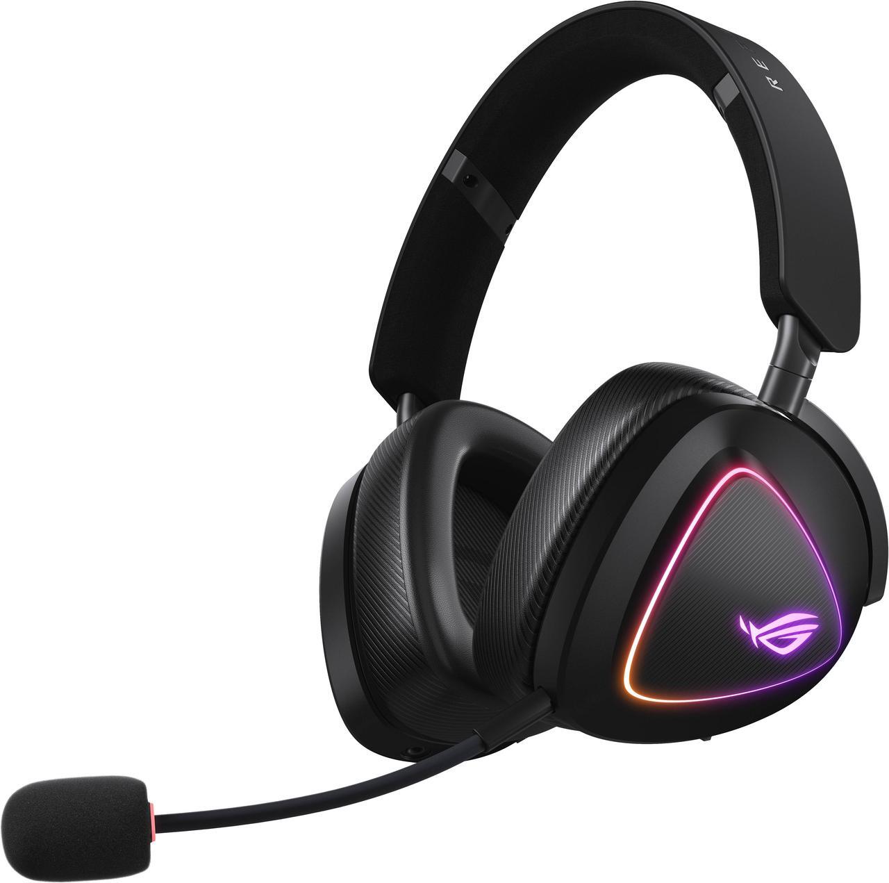 Main image of ASUS ROG Delta II Wireless Gaming Headset (50mm Titanium Drivers, ROG SpeedNova, 10mm Super-Wideband Mic, 110+HR Battery, DualFlow Audio, BT, 2.4 GHz, 3.5 mm, For PC, Switch, PS4, PS5, Xbox) - Black