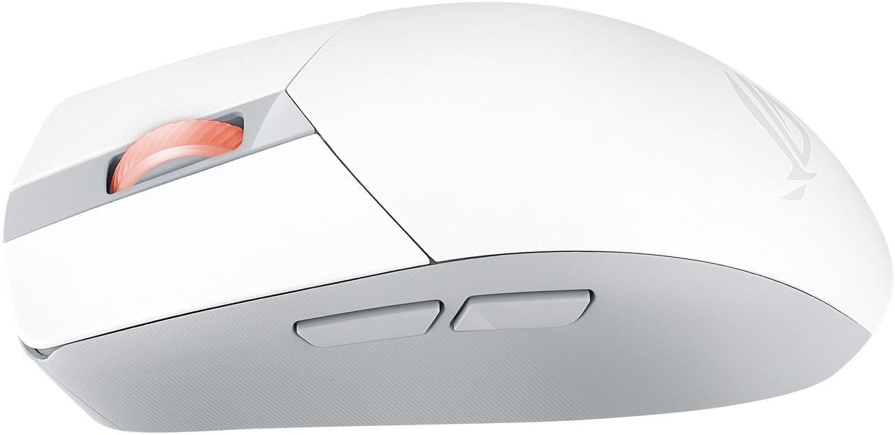 Alt view image 6 of 7 - Asus ROG Strix Impact III Wireless Gaming Mouse - 57g Lightweight, 36K DPI, Bluetooth & 2.4GHz, Up to 618hrs Battery Life, Replaceable Switches - White