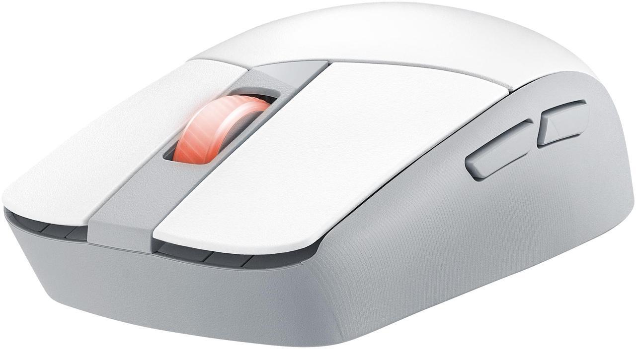 Alt view image 2 of 7 - Asus ROG Strix Impact III Wireless Gaming Mouse - 57g Lightweight, 36K DPI, Bluetooth & 2.4GHz, Up to 618hrs Battery Life, Replaceable Switches - White