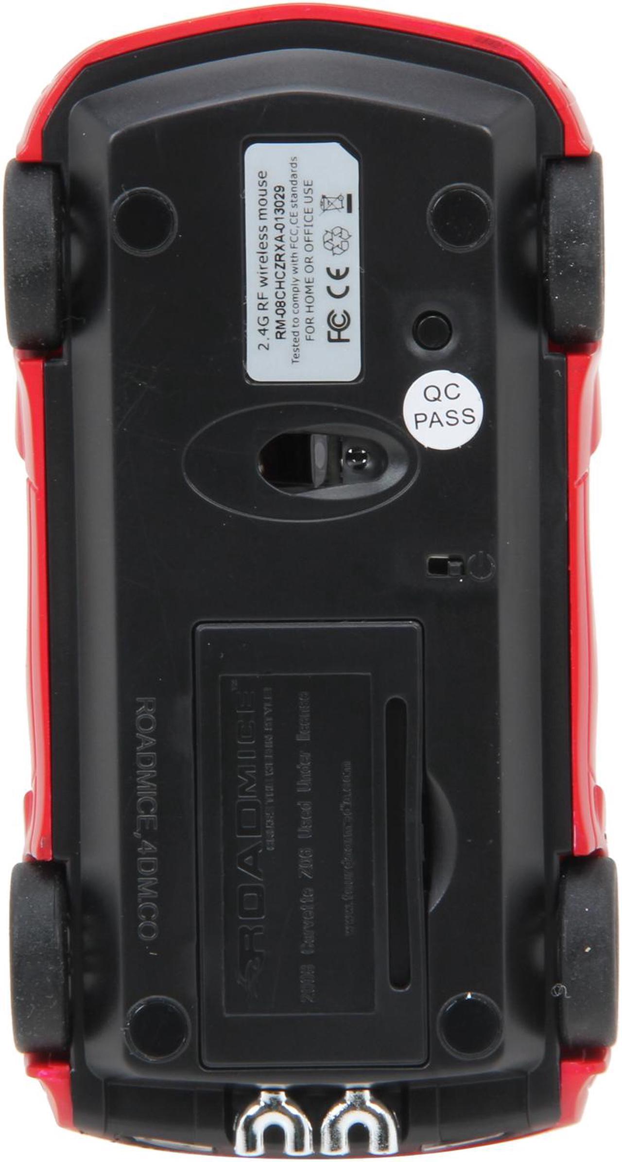Alt view image 3 of 5 - Road Mice RM-08CHCZRXA Red RF Wireless Optical Chevrolet Corvette Mouse