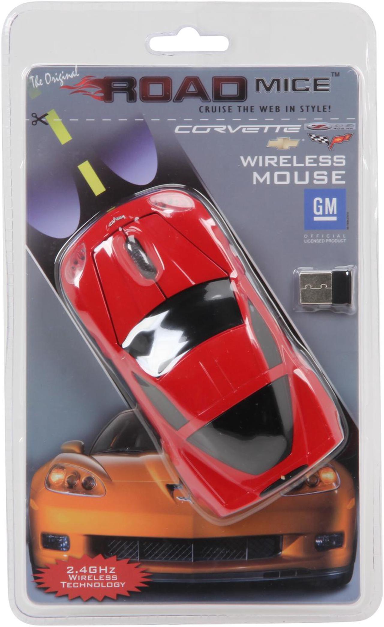 Alt view image 5 of 5 - Road Mice RM-08CHCZRXA Red RF Wireless Optical Chevrolet Corvette Mouse