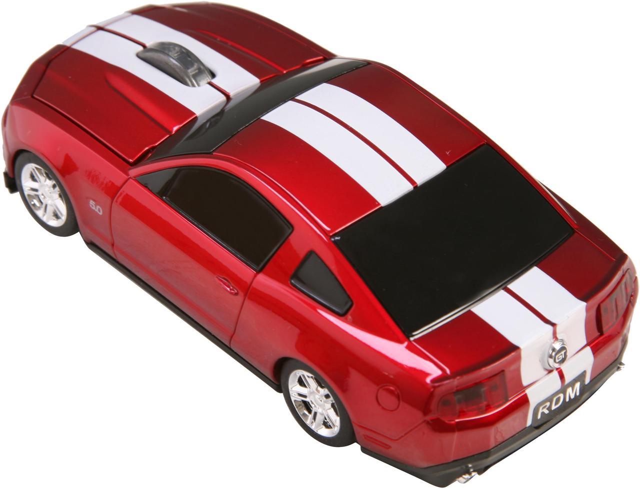 Road Mice Ford Mustang HP-11FDMGRXW Red/White 1 x Wheel USB RF Wireless Optical Mouse