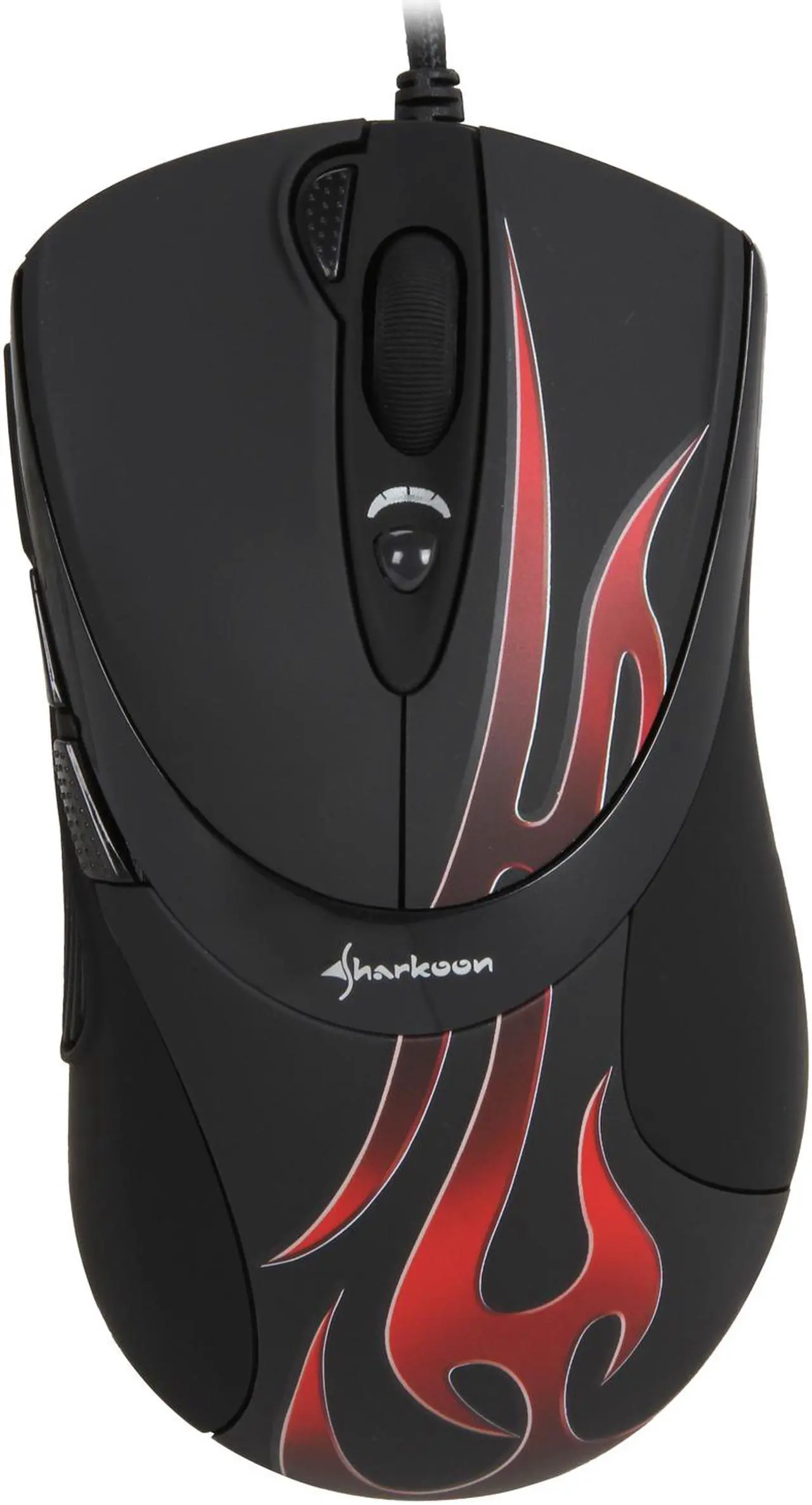 Alt view image 3 of 5 - SHARKOON FireGlider Optical 000SKFGO 7 Buttons 1 x Wheel USB Wired Optical Gaming Mouse