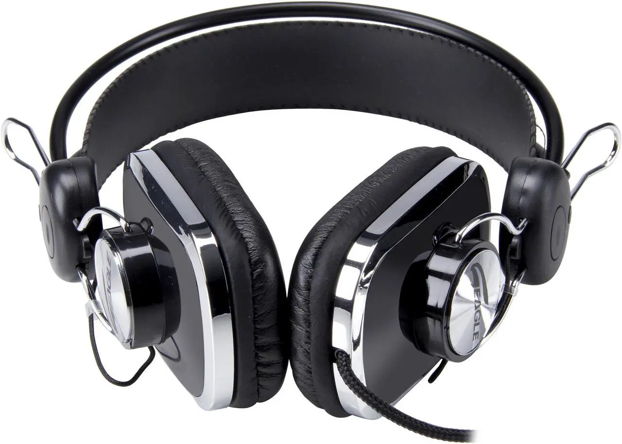 Alt view image 3 of 6 - EAGLE TECH Arion Black ET-ARHP100-BK 3.5mm Connector Circumaural Stereo Headphones for Computers / Smartphones / Tablets /MP3 Players