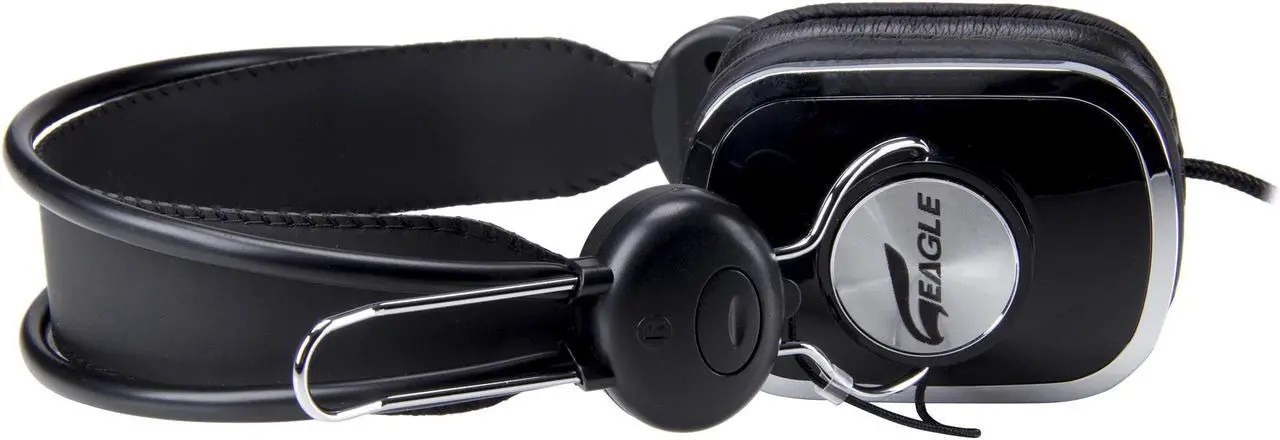Alt view image 4 of 6 - EAGLE TECH Arion Black ET-ARHP100-BK 3.5mm Connector Circumaural Stereo Headphones for Computers / Smartphones / Tablets /MP3 Players