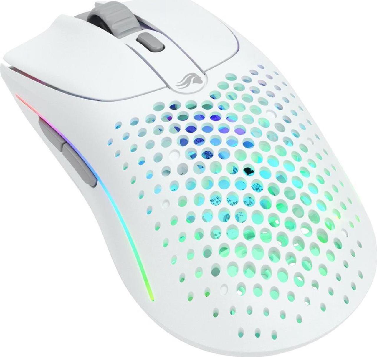 Main image of Glorious Model O2 RGB Wireless Gaming Mouse - Hybrid Wireless Connection - Ambidextrous Ultralight 68g - 26K DPI - Honeycomb - White