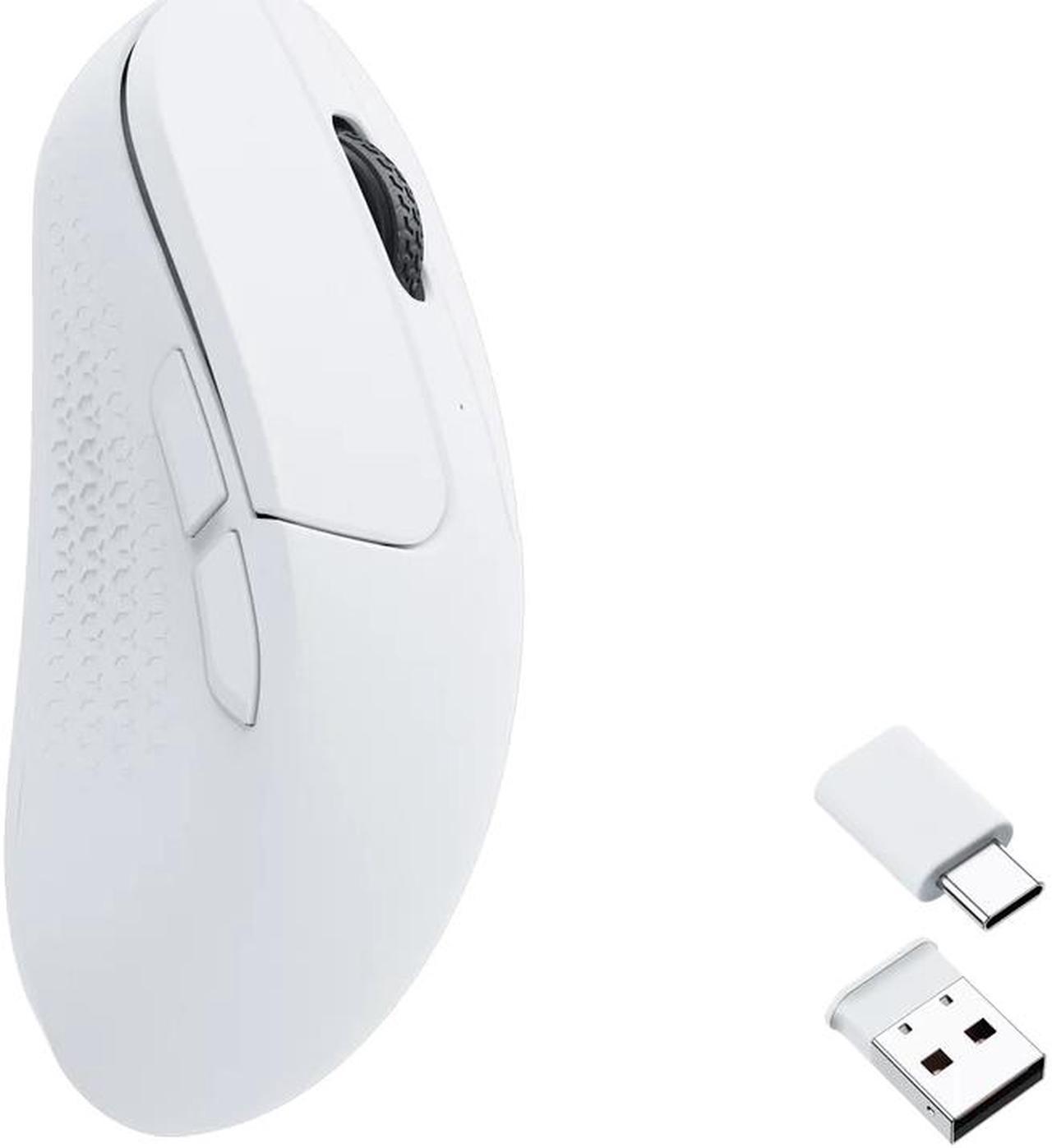 Keychron M3 Mini Wireless Mouse - White - 1K Polling Rate - 26000 DPI - Lightweight - 2.4 GHz or Bluetooth 5.1 connectivity