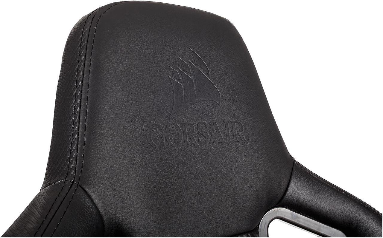Alt view image 10 of 10 - Corsair T1 RACE, Gaming Chair, High Back Desk and Office Chair, Black / Black