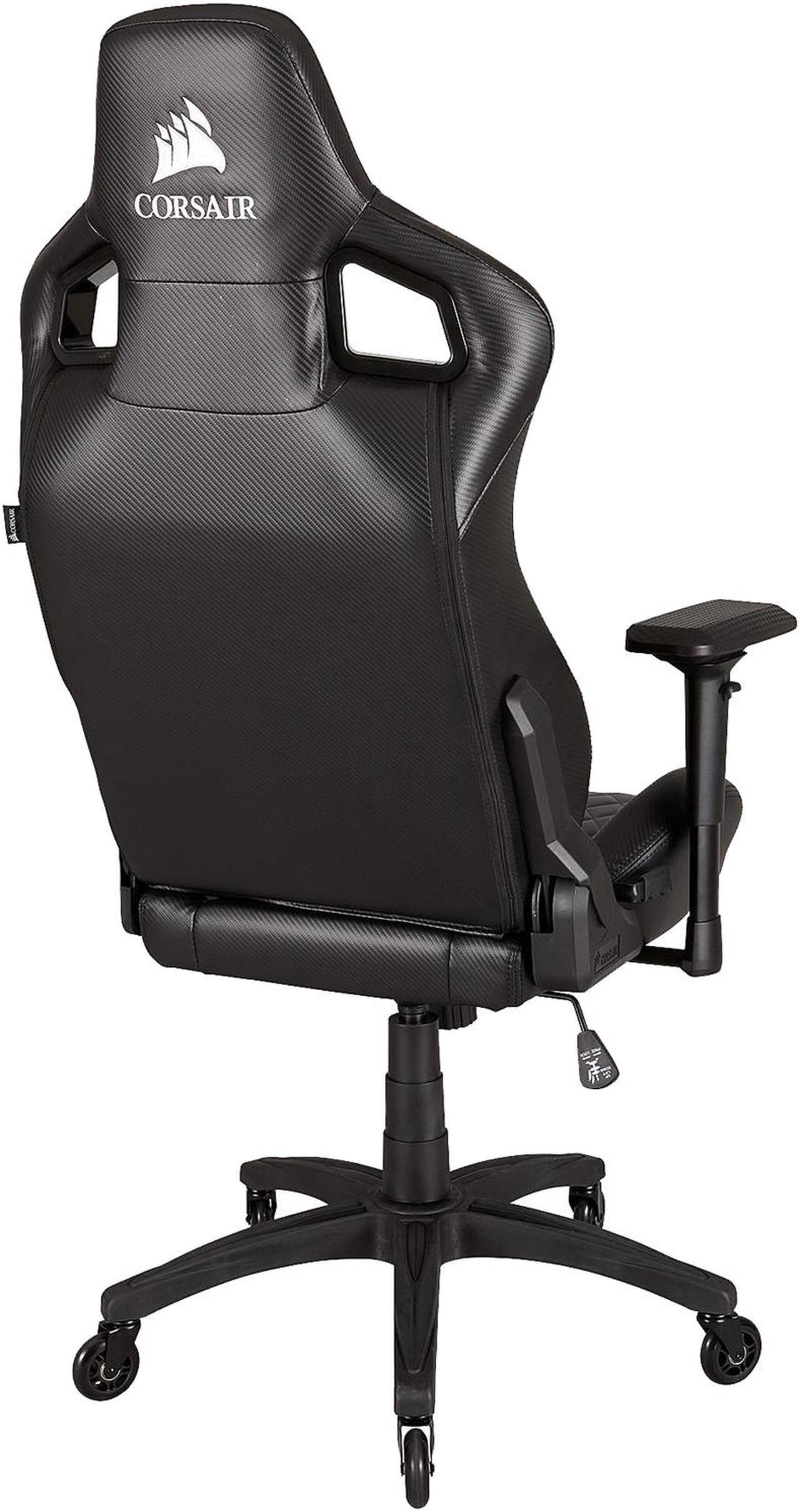 Alt view image 4 of 10 - Corsair T1 RACE, Gaming Chair, High Back Desk and Office Chair, Black / Black