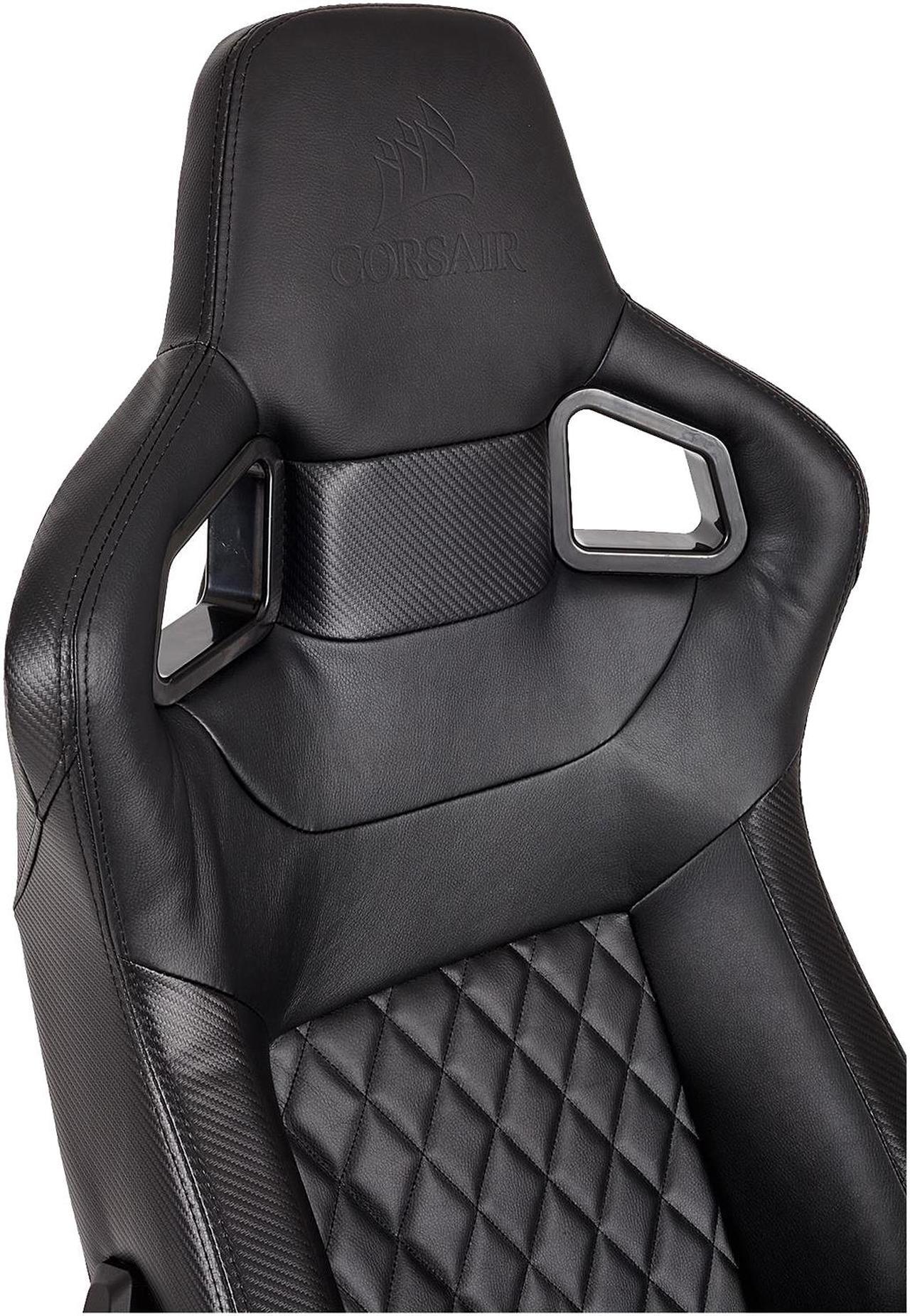Alt view image 5 of 10 - Corsair T1 RACE, Gaming Chair, High Back Desk and Office Chair, Black / Black
