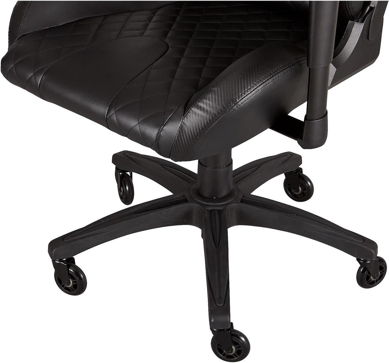 Alt view image 6 of 10 - Corsair T1 RACE, Gaming Chair, High Back Desk and Office Chair, Black / Black