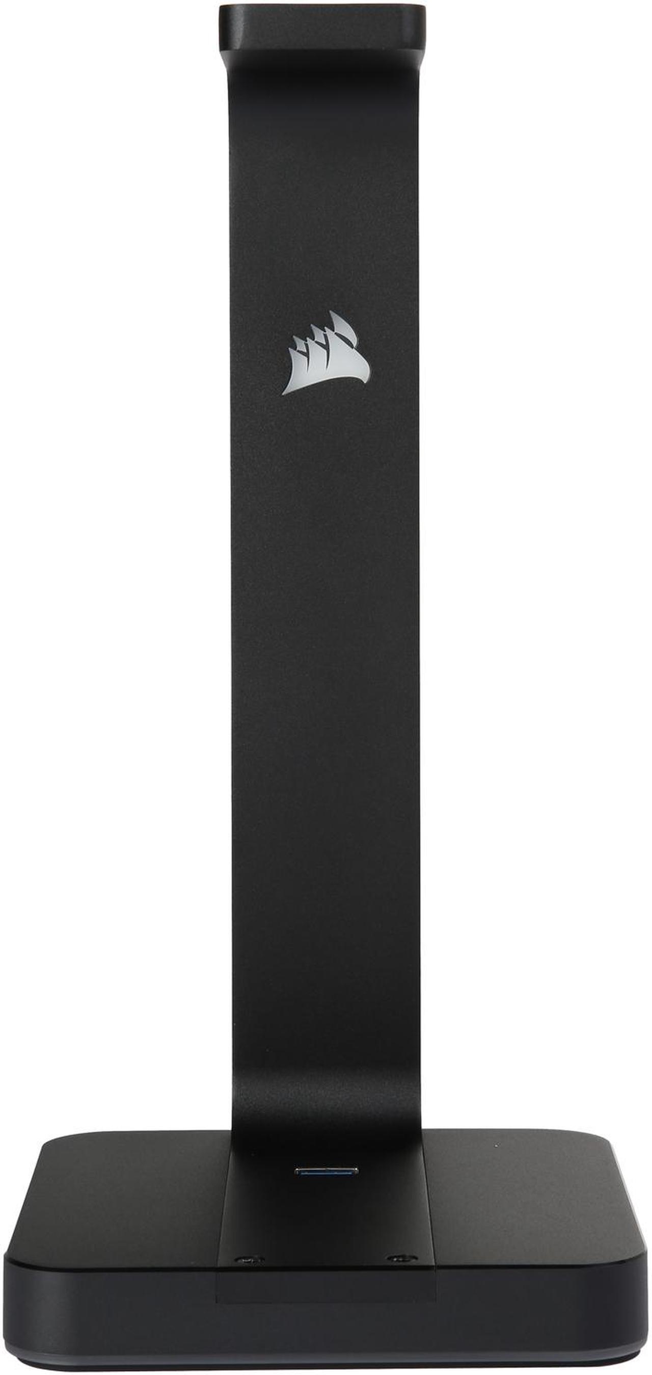 Alt view image 10 of 12 - Corsair ST100 RGB Premium Headset Stand with 7.1 Surround Sound - 3.5mm and 2xUSB 3.0