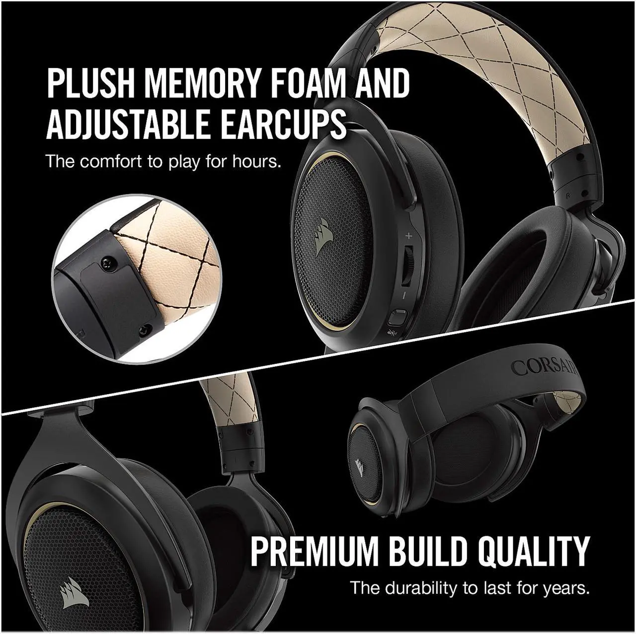 Alt view image 2 of 5 - Corsair HS70 SE Wireless Gaming Headset with 7.1 Surround Sound