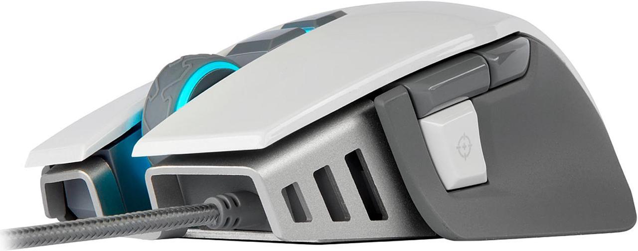 Alt view image 2 of 8 - Corsair M65 RGB Elite - FPS Gaming Mouse - 18,000 DPI Optical Sensor - Adjustable DPI Sniper Button - Tunable Weights - White