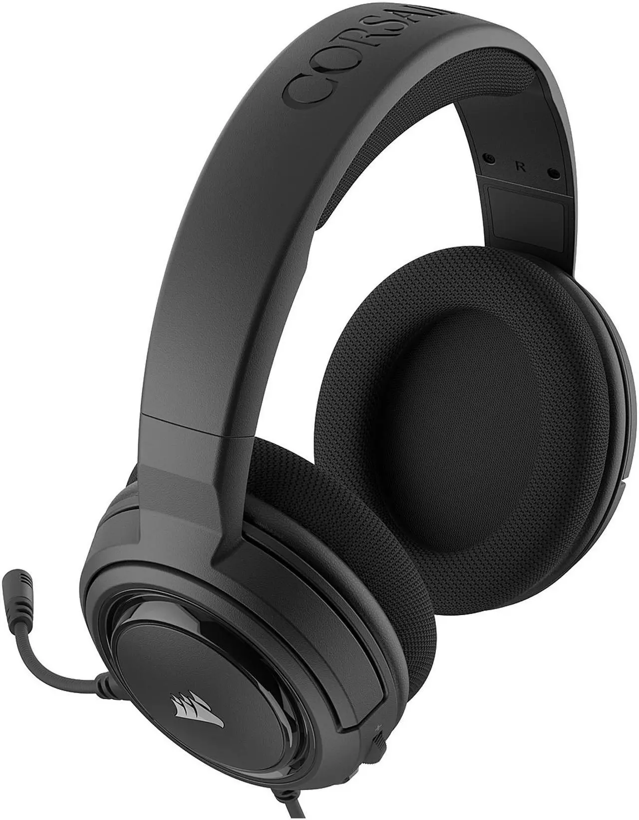 Alt view image 5 of 7 - Corsair HS35 - Stereo Gaming Headset - Memory Foam Earcups - Works with PC, Mac, Xbox Series X, Xbox Series S, Xbox One, PS5, PS4, Nintendo Switch, iOS and Android - Carbon (CA-9011195-NA)