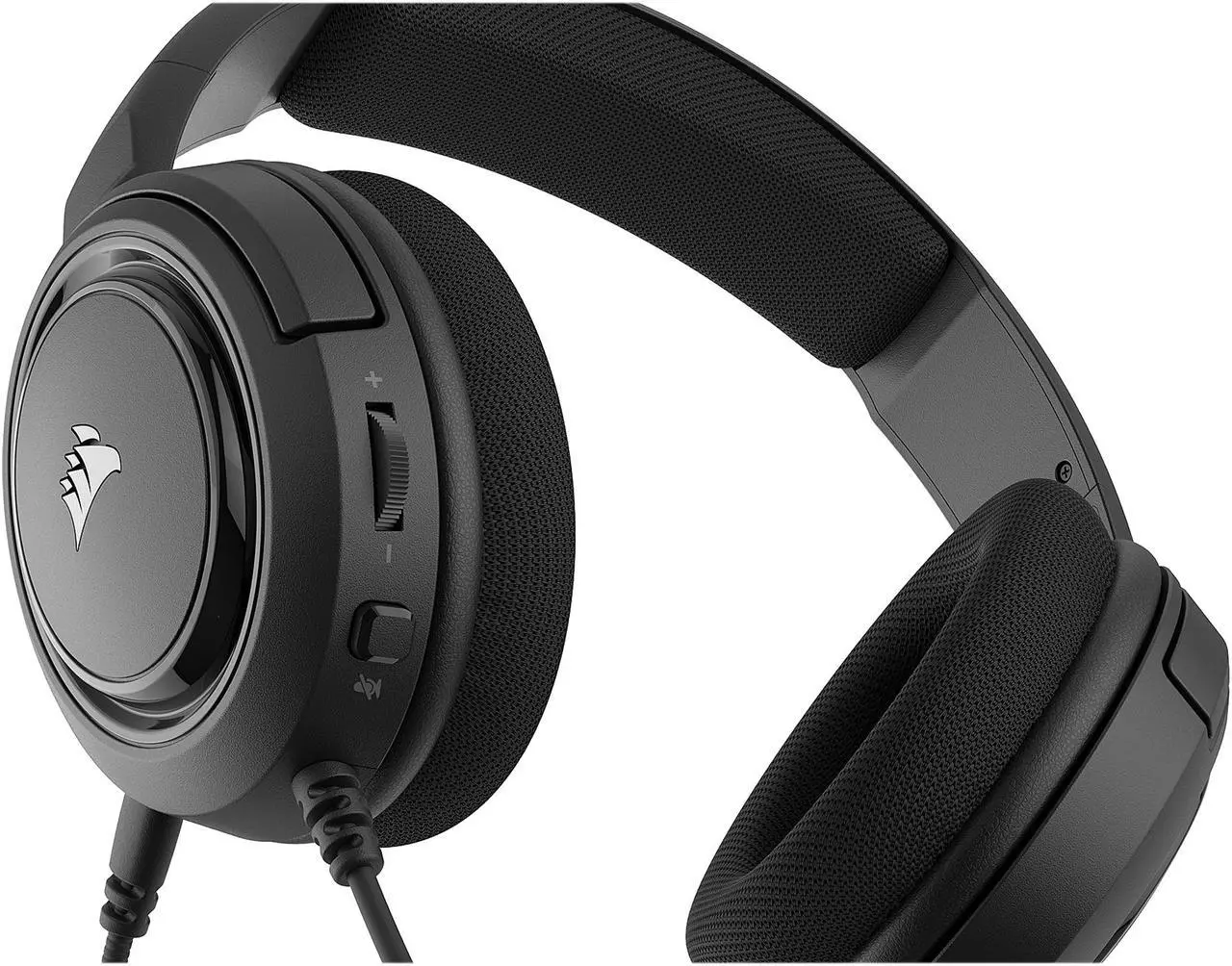 Alt view image 6 of 7 - Corsair HS35 - Stereo Gaming Headset - Memory Foam Earcups - Works with PC, Mac, Xbox Series X, Xbox Series S, Xbox One, PS5, PS4, Nintendo Switch, iOS and Android - Carbon (CA-9011195-NA)
