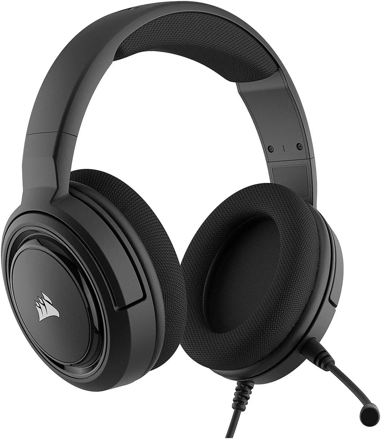 Alt view image 4 of 7 - Corsair HS35 - Stereo Gaming Headset - Memory Foam Earcups - Works with PC, Mac, Xbox Series X, Xbox Series S, Xbox One, PS5, PS4, Nintendo Switch, iOS and Android - Carbon (CA-9011195-NA)