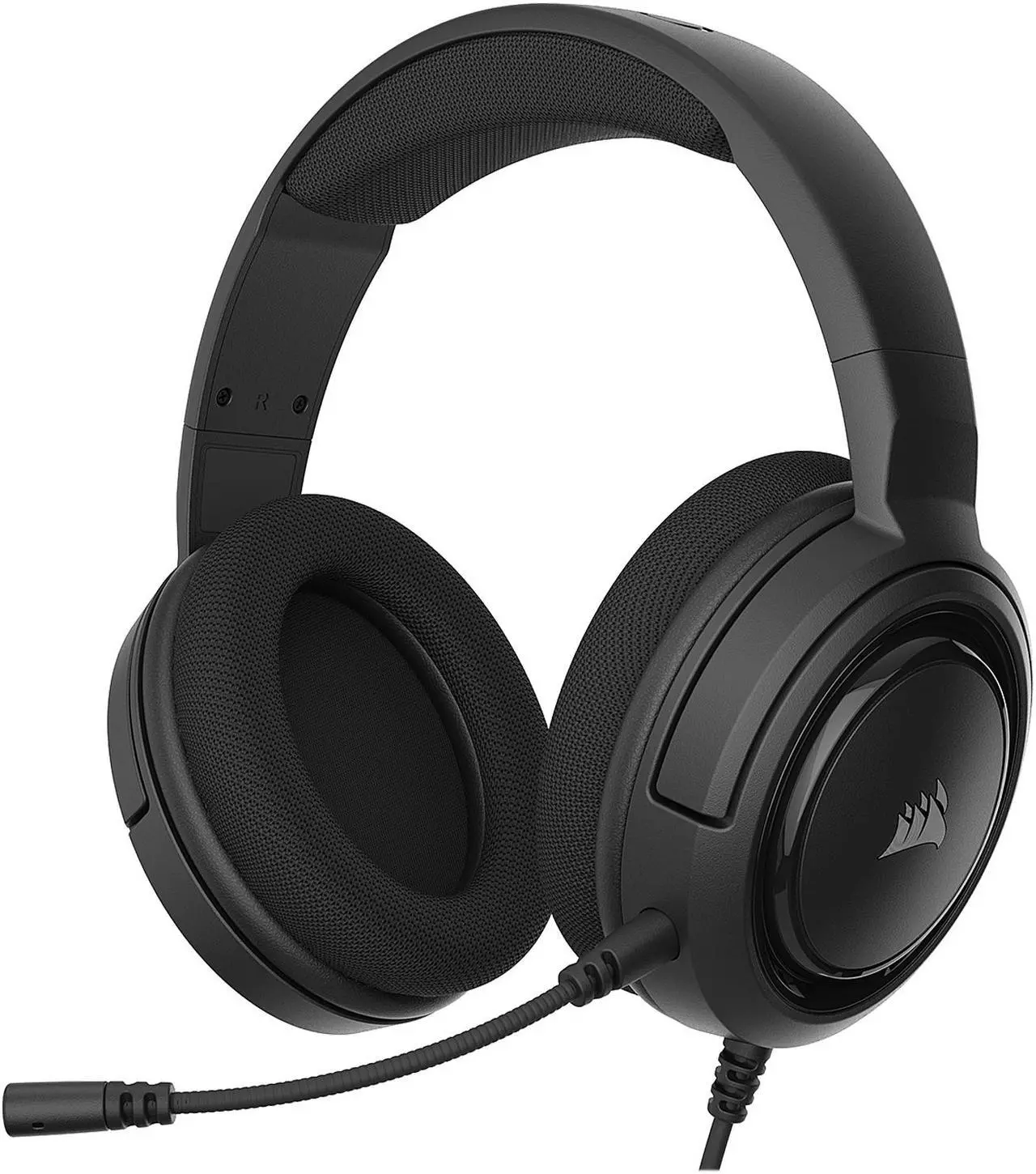 Alt view image 2 of 7 - Corsair HS35 - Stereo Gaming Headset - Memory Foam Earcups - Works with PC, Mac, Xbox Series X, Xbox Series S, Xbox One, PS5, PS4, Nintendo Switch, iOS and Android - Carbon (CA-9011195-NA)