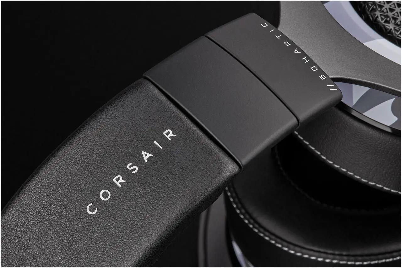 Alt view image 8 of 19 - Corsair HS60 Haptic Stereo Gaming Headset with Haptic Bass, Memory Foam Earcups, Removable Microphone, Windows Sonic Compatible, Discord-Certified for PC - Arctic Camo