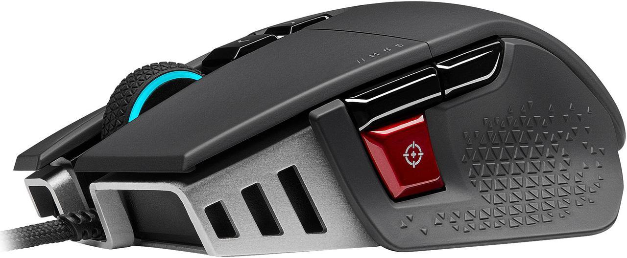Alt view image 4 of 8 - Corsair M65 RGB Ultra Tunable FPS Gaming Mouse Marksman 26,000 DPI Optical Sensor, Optical Switches, AXON Hyper-Processing Technology, Sensor Fusion Control, Tunable Weight System - Black