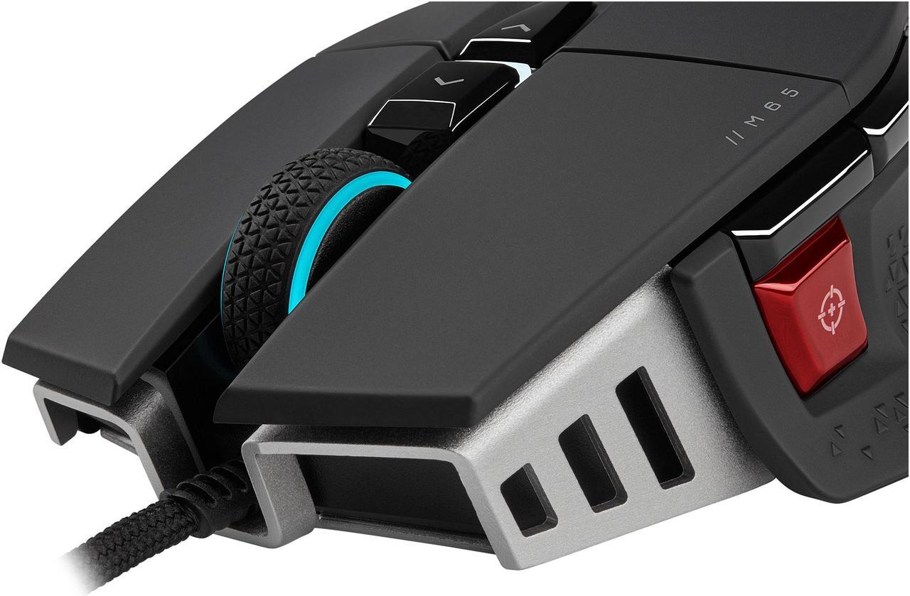 Alt view image 6 of 8 - Corsair M65 RGB Ultra Tunable FPS Gaming Mouse Marksman 26,000 DPI Optical Sensor, Optical Switches, AXON Hyper-Processing Technology, Sensor Fusion Control, Tunable Weight System - Black