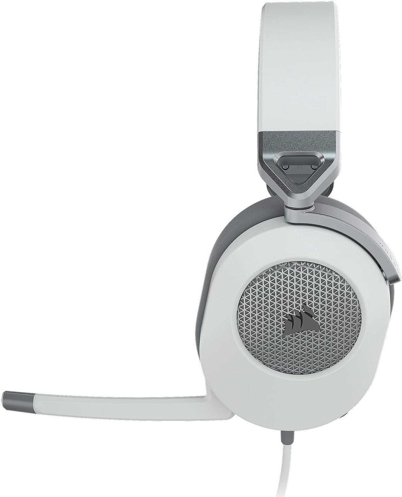 Alt view image 3 of 5 - Corsair HS65 Surround Gaming Headset (Leatherette Memory Foam Ear Pads, Dolby Audio 7.1 Surround Sound On PC And Mac, SonarWorks SoundID Technology, Multi-Platform Compatibility) White