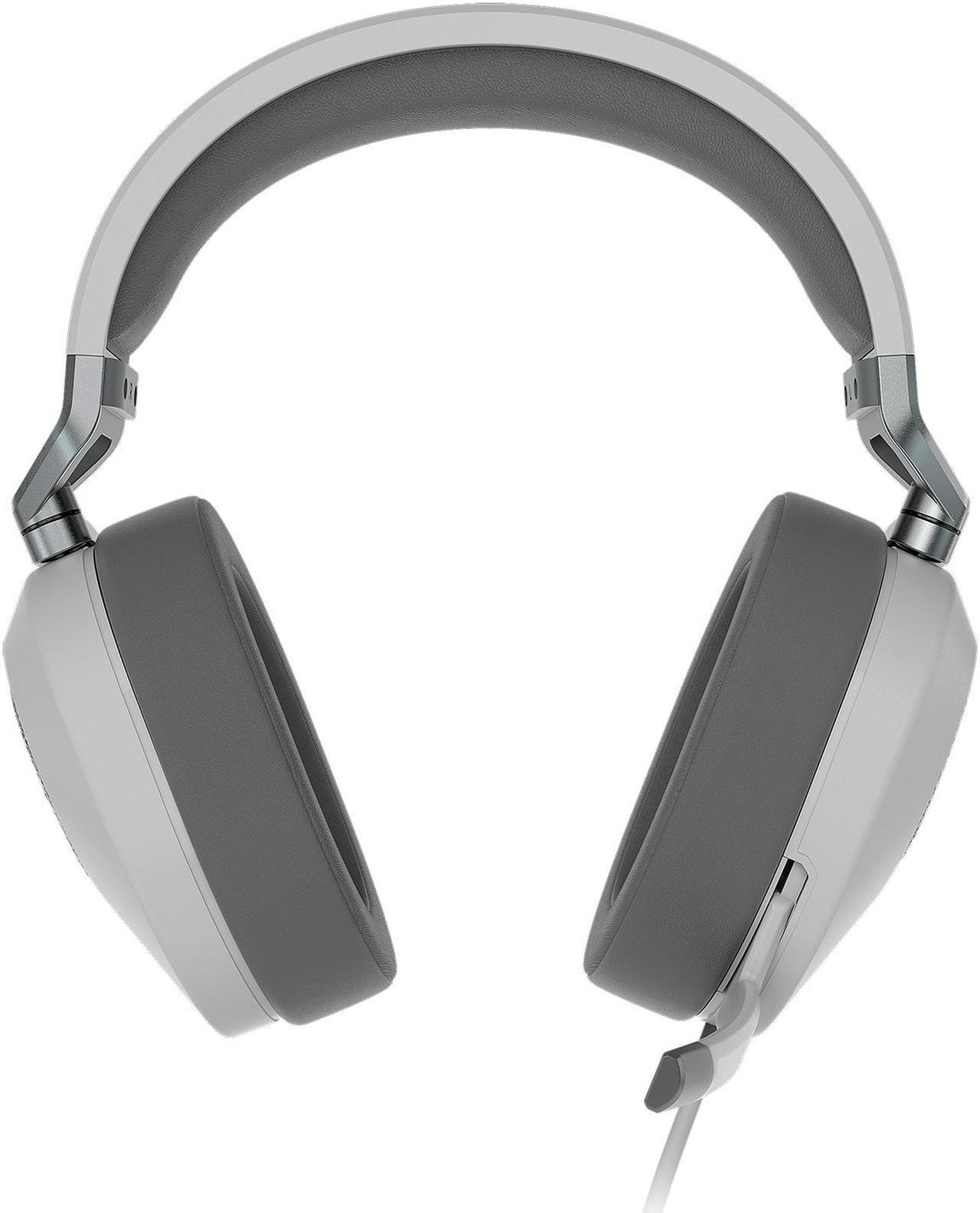 Alt view image 4 of 5 - Corsair HS65 Surround Gaming Headset (Leatherette Memory Foam Ear Pads, Dolby Audio 7.1 Surround Sound On PC And Mac, SonarWorks SoundID Technology, Multi-Platform Compatibility) White