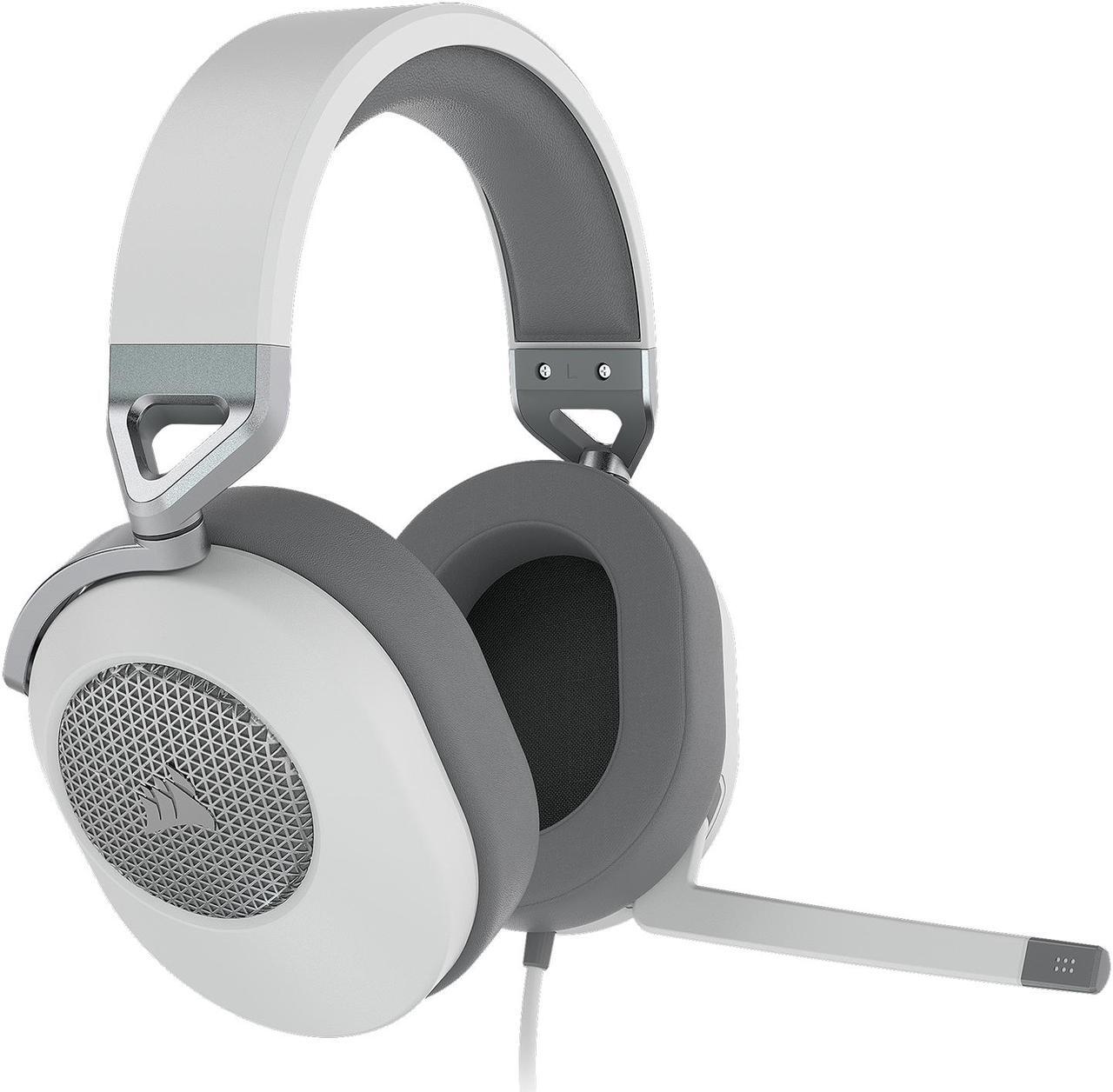 Alt view image 2 of 5 - Corsair HS65 Surround Gaming Headset (Leatherette Memory Foam Ear Pads, Dolby Audio 7.1 Surround Sound On PC And Mac, SonarWorks SoundID Technology, Multi-Platform Compatibility) White