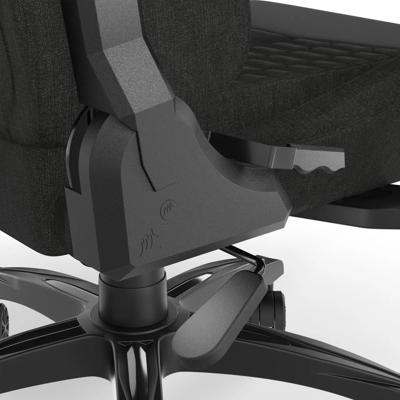Corsair TC100 Relaxed Gaming Chair – Black Fabric Comfort - Image 7