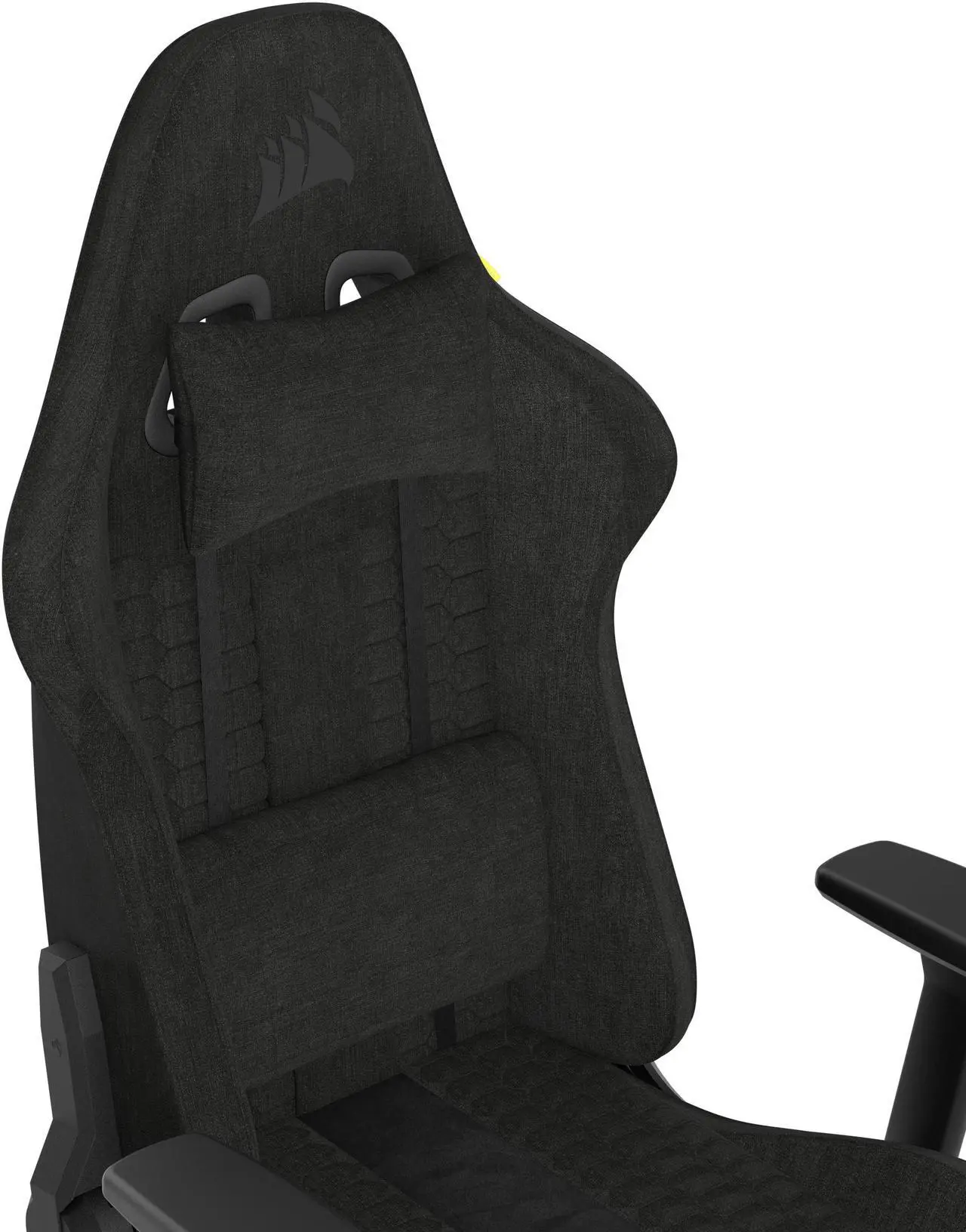 Corsair TC100 Relaxed Gaming Chair – Black Fabric Comfort - Image 8