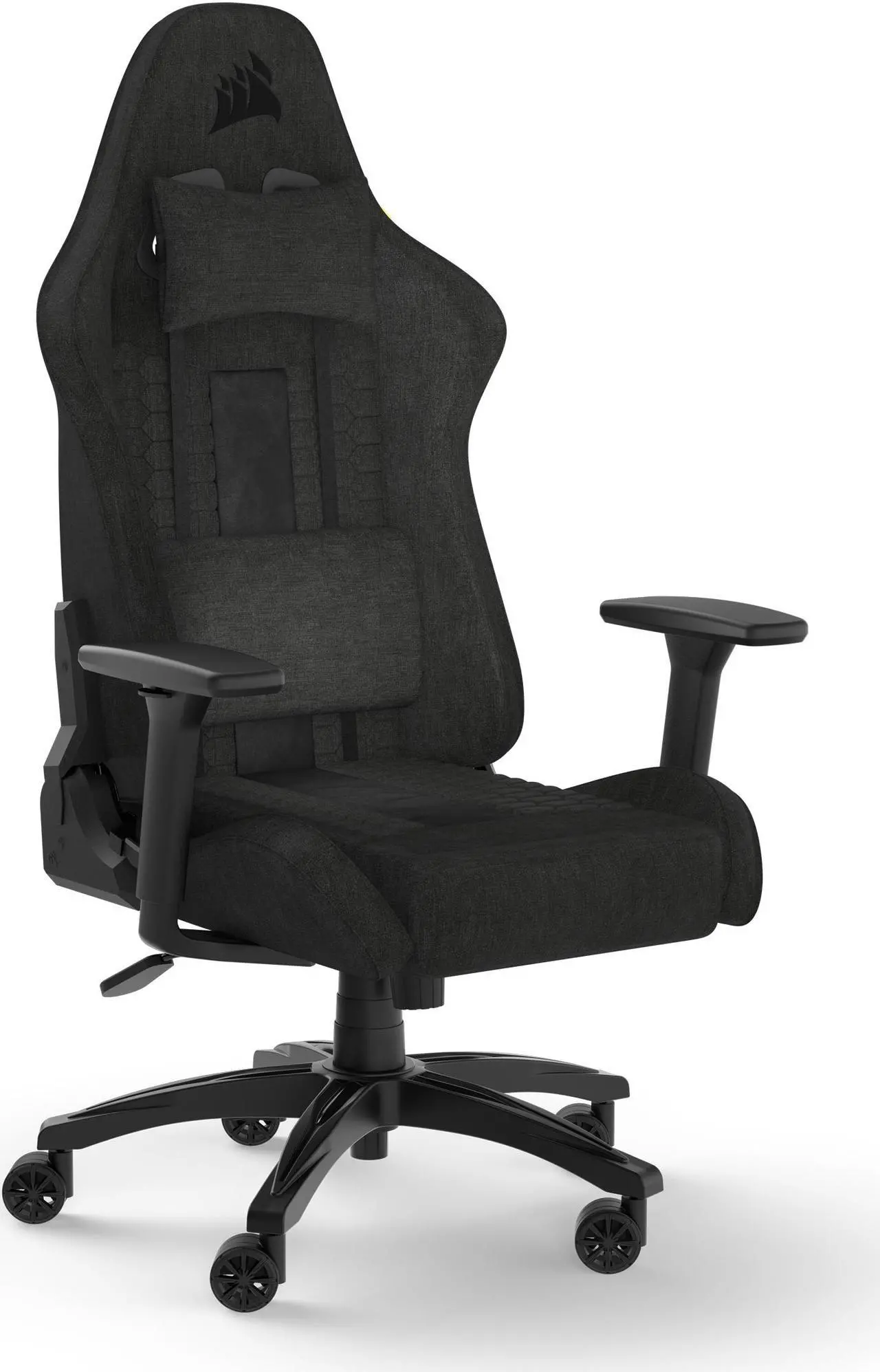 Corsair TC100 Relaxed Gaming Chair – Black Fabric Comfort - Image 2
