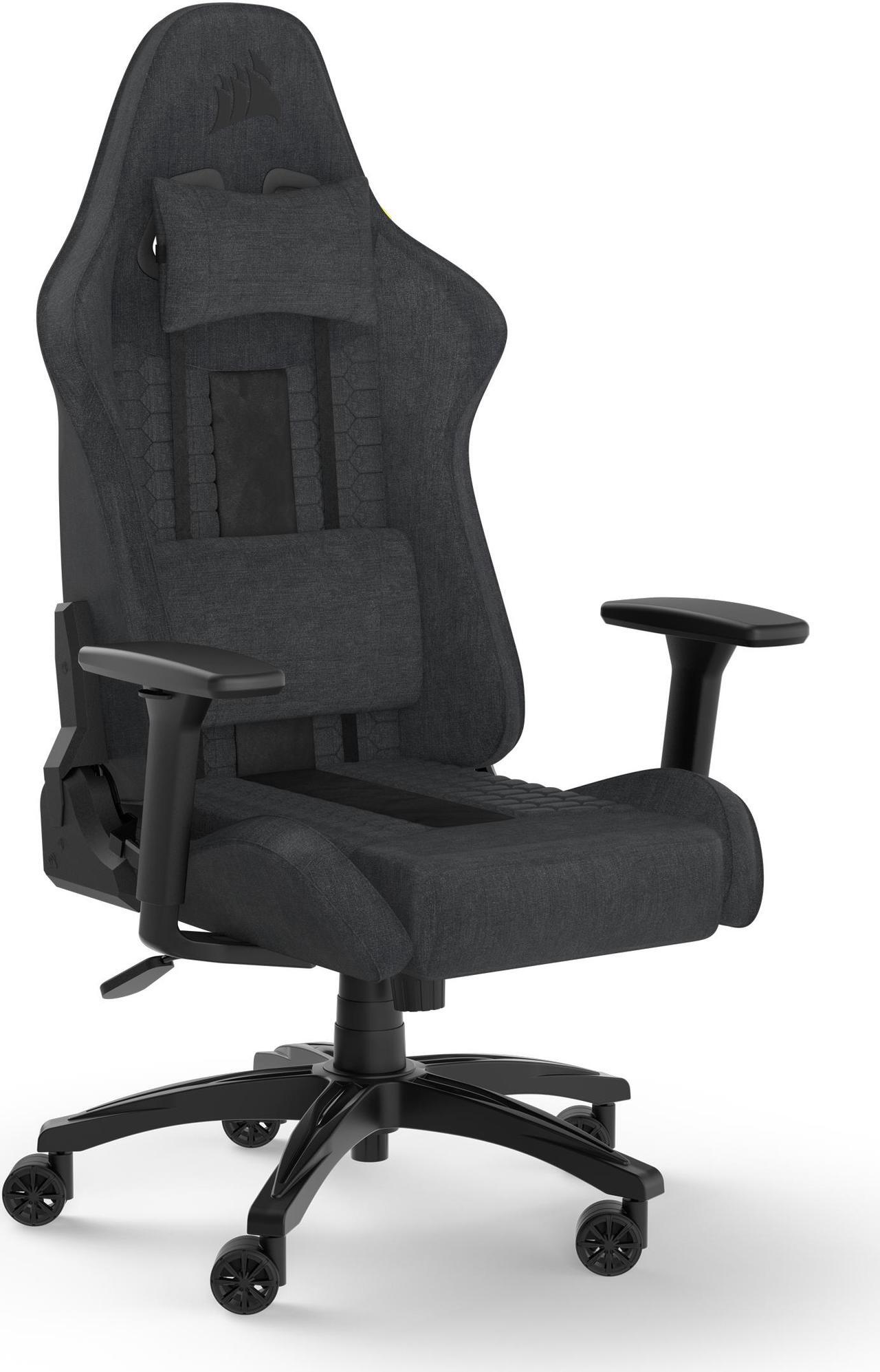 Alt view image 2 of 8 - Corsair TC100 RELAXED Gaming Chair (Fabric Grey/Black)