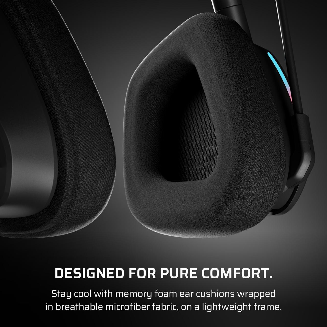 Alt view image 7 of 12 - CORSAIR VOID WIRELESS v2 Gaming Headset, Carbon