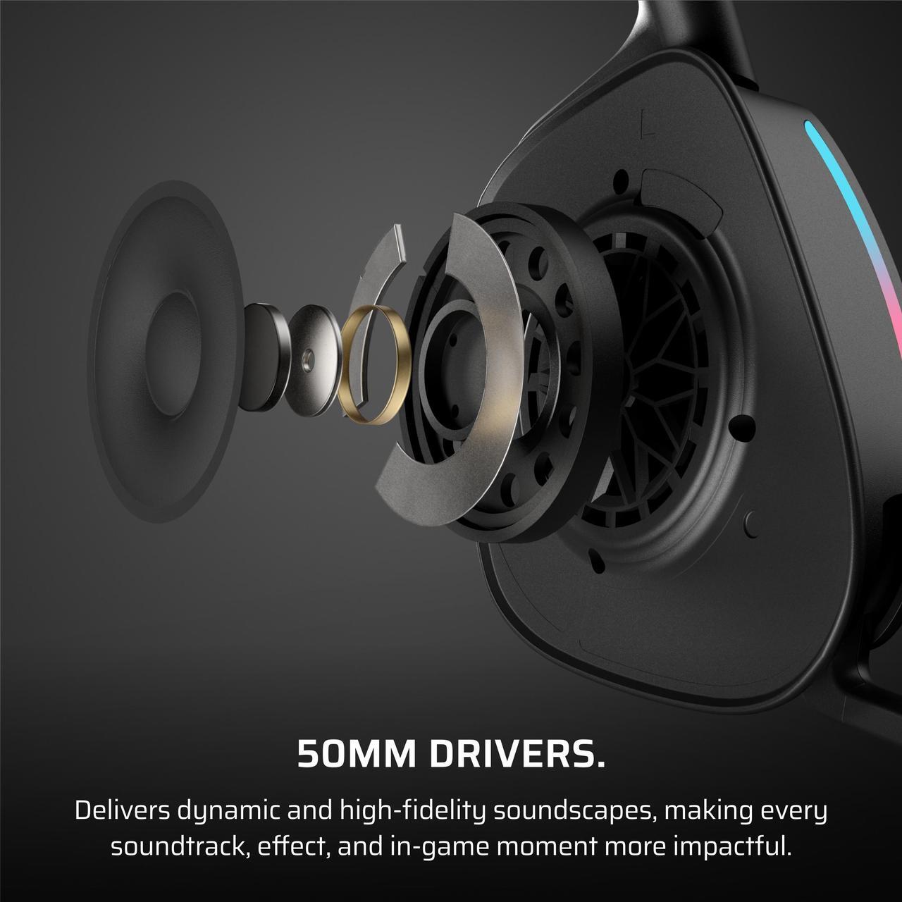 Alt view image 5 of 12 - CORSAIR VOID WIRELESS v2 Gaming Headset, Carbon