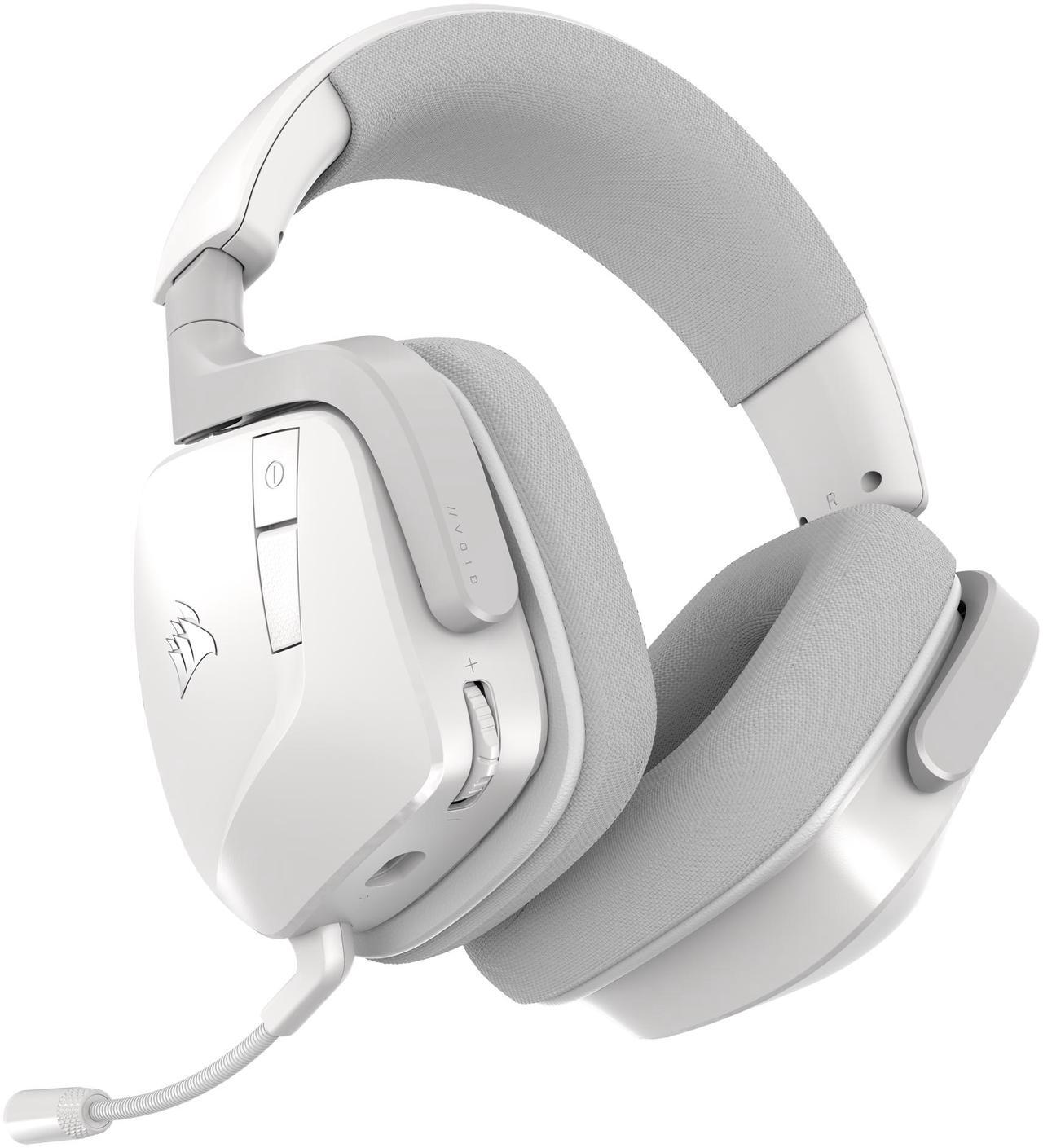 Alt view image 4 of 13 - Corsair VOID WIRELESS v2 Gaming Headset Works with PC, PS5 and Nintendo Switch- White (CA-9011380-WW)