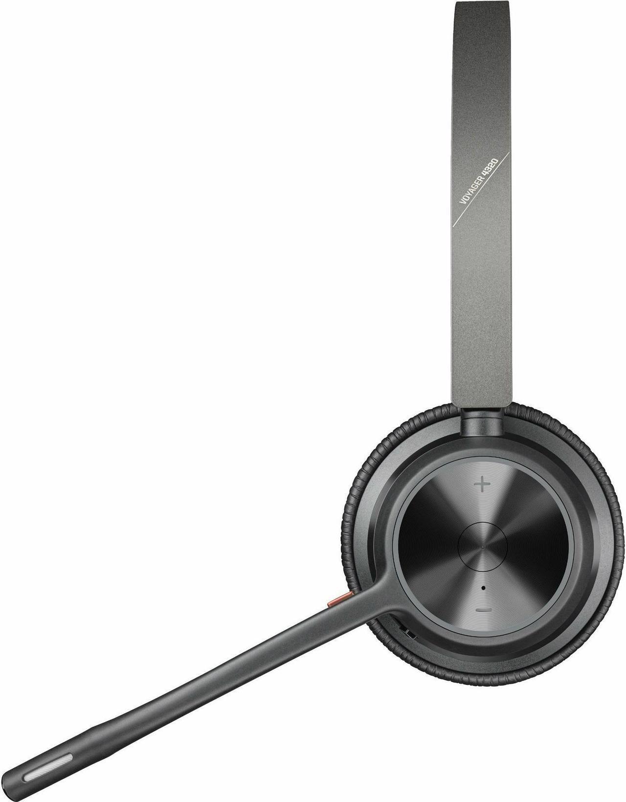 Alt view image 3 of 5 - Poly Voyager 4320-M Headset + USB-A to USB-C Cable + BT700 dongle