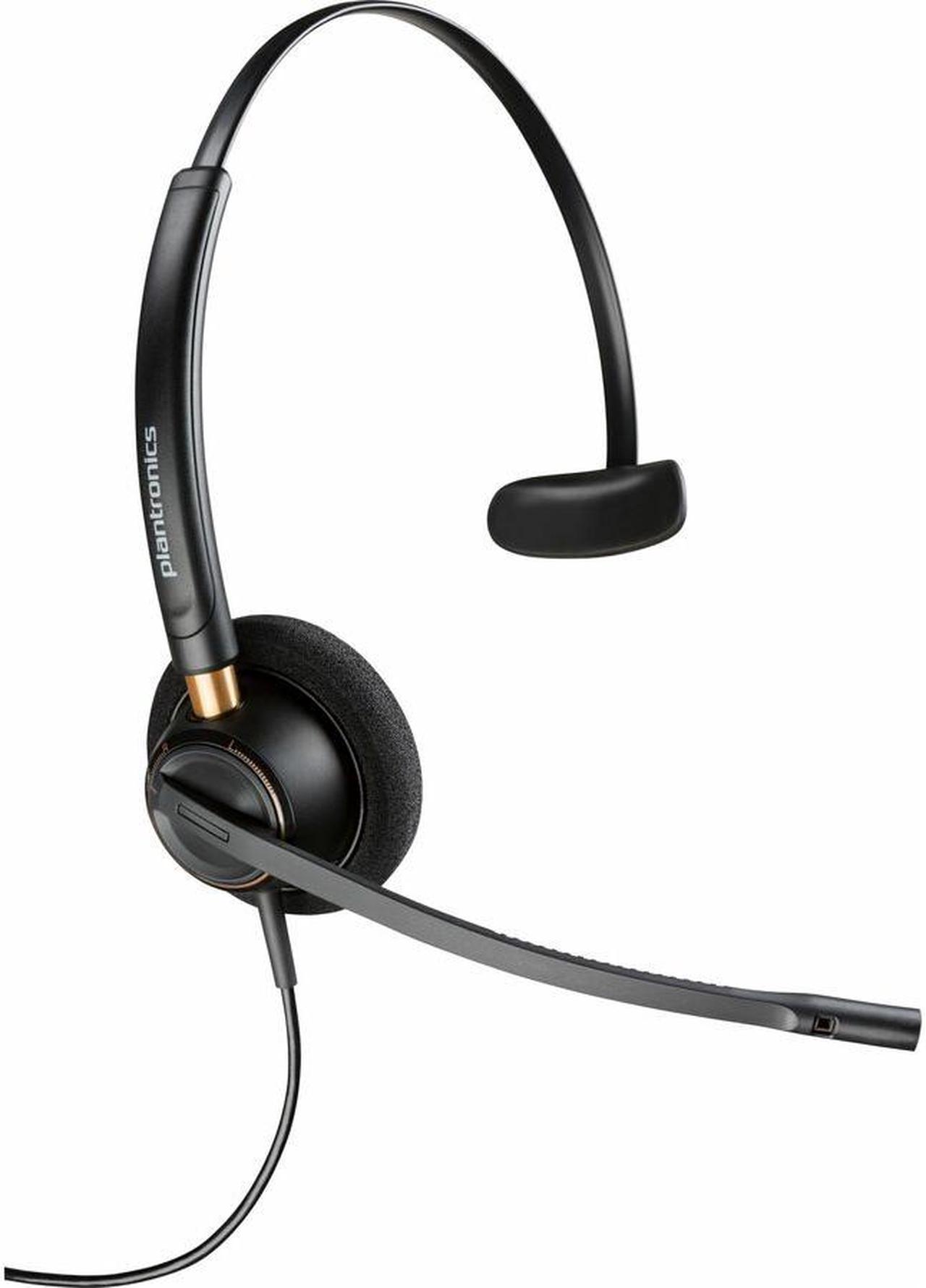 Poly EncorePro 510 with Quick Disconnect Monoaural Headset - TAA - Black  783Q1AA#ABA