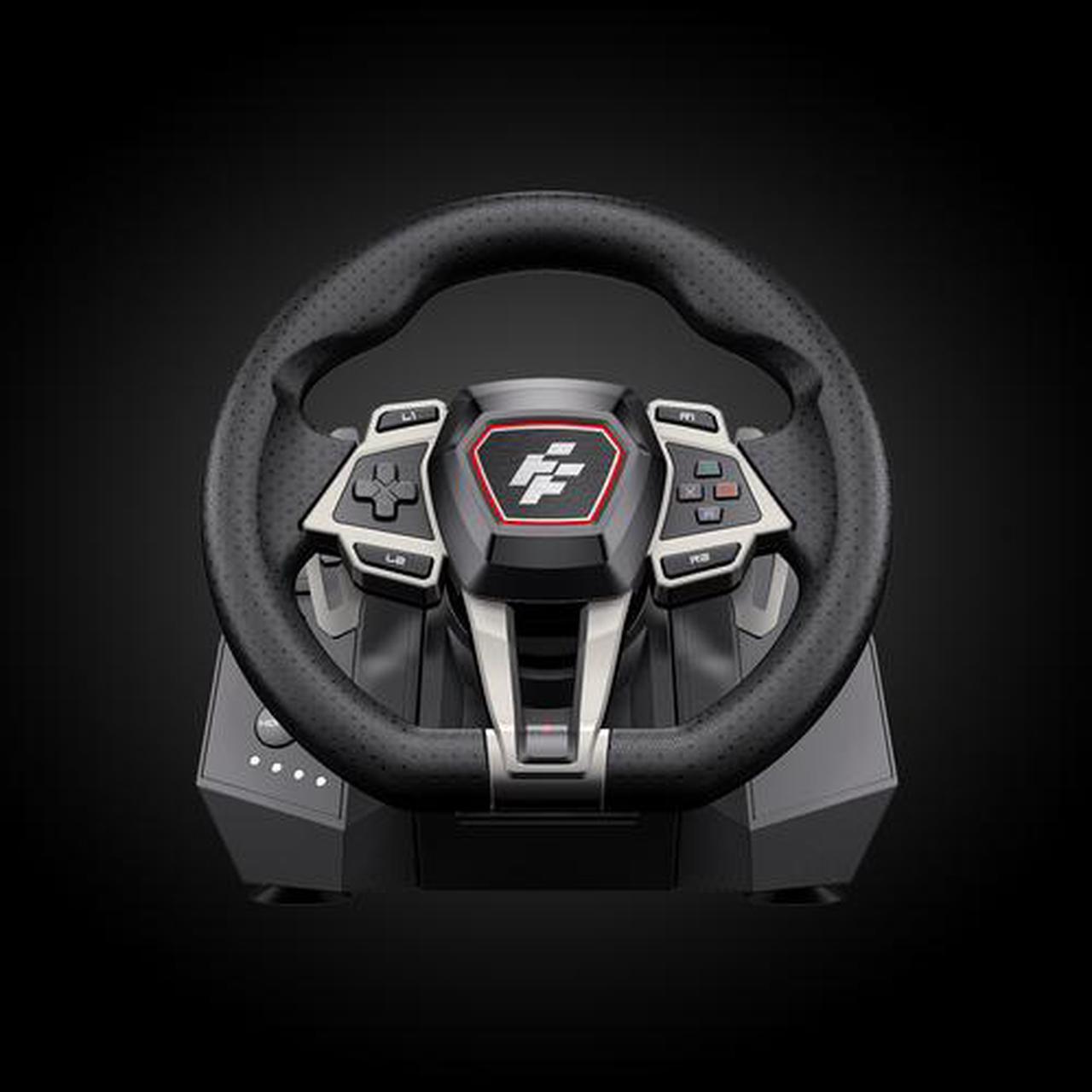Main image of Flashfire IMOLA Adjustable Racing Steering Wheel Set w/ Force Feedback, Compatible with Xbox One and Xbox Series X/S,PC,PS4, 900 Degrees Rotation W/ 3 Pedal Board and H-Shifter, RGB Lights, Black