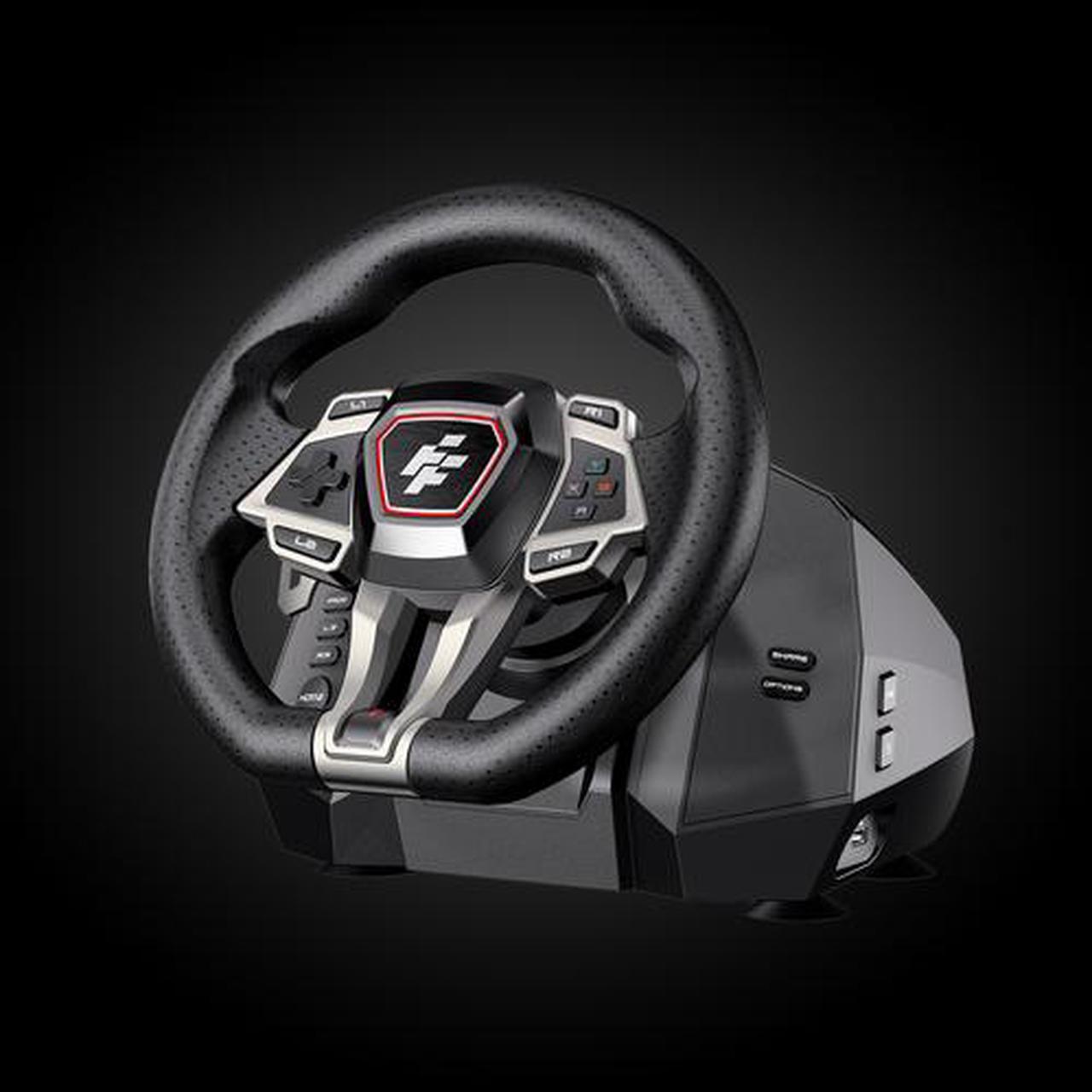 Alt view image 2 of 6 - Flashfire IMOLA Adjustable Racing Steering Wheel Set w/ Force Feedback, Compatible with Xbox One and Xbox Series X/S,PC,PS4, 900 Degrees Rotation W/ 3 Pedal Board and H-Shifter, RGB Lights, Black