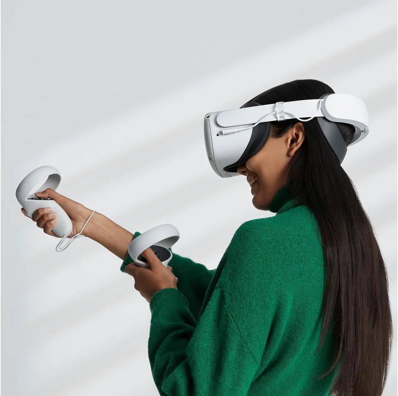 Alt view image 7 of 7 - Oculus Quest 2 Elite Strap With Battery and Carrying Case for Enhanced Comfort and Playtime in VR