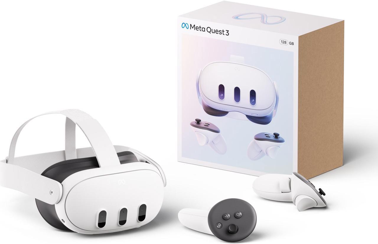 Alt view image 2 of 15 - Meta Quest 3 — Breakthrough Mixed Reality — Powerful Performance — Asgard’s Wrath 2 Bundle - 128GB - White